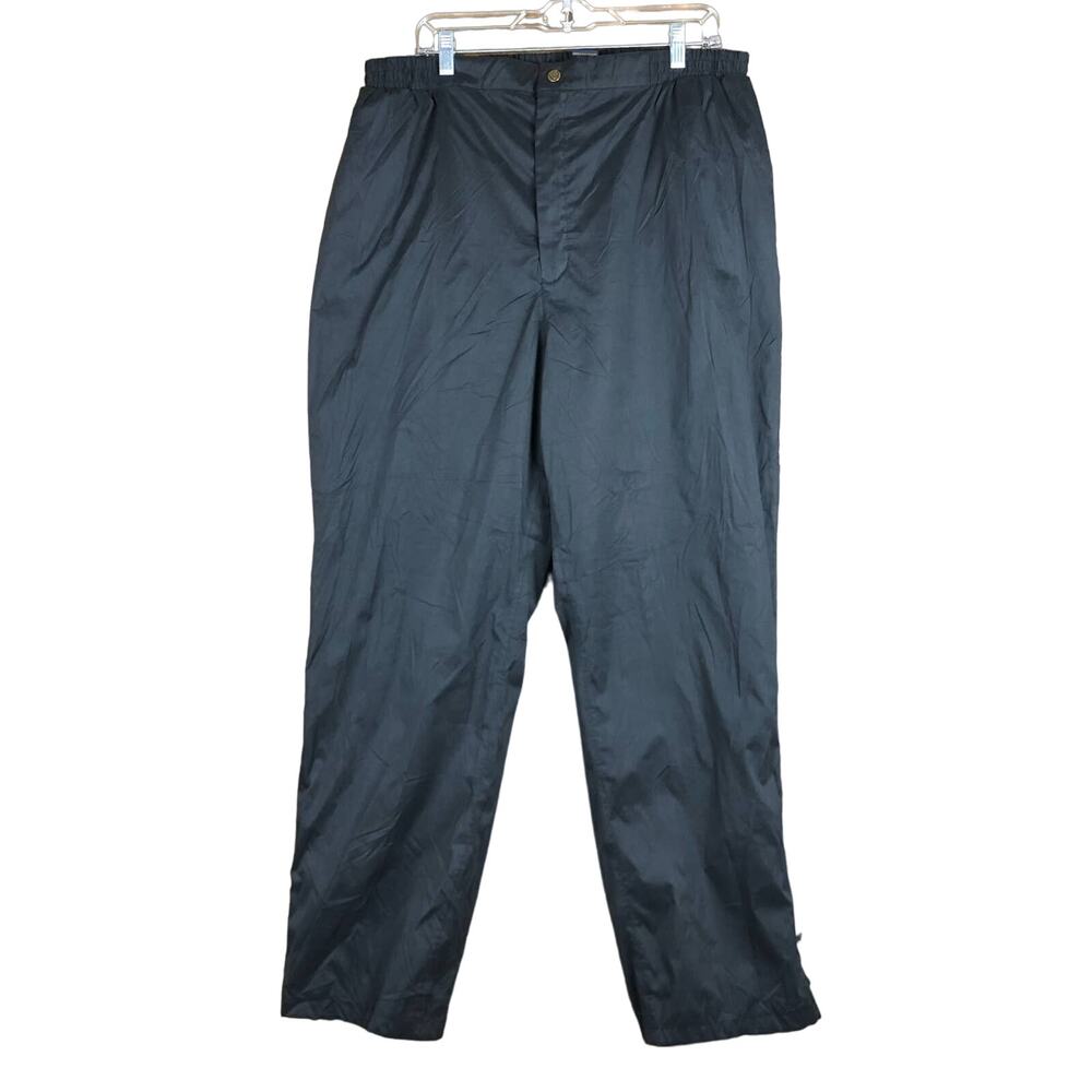Vintage Sunice Men Pants Black Rain Golf Performance Athletic Water Resistant XL